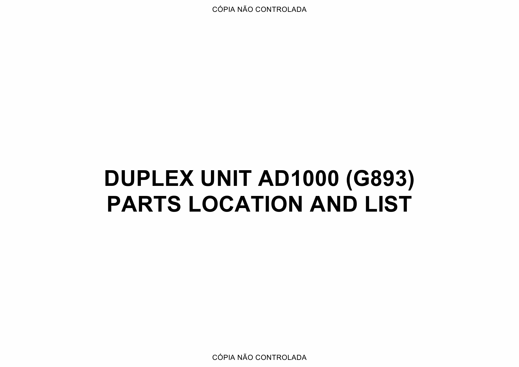 RICOH Options G893 DUPLEX-UNIT-AD1000 Parts Catalog PDF download-1 RICOH Options G893 DUPLEX-UNIT-AD1000 Parts Catalog PDF download-1